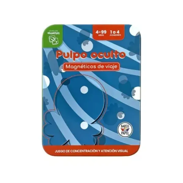 Juego magneticos de viaje barco de papel pulpo oculto