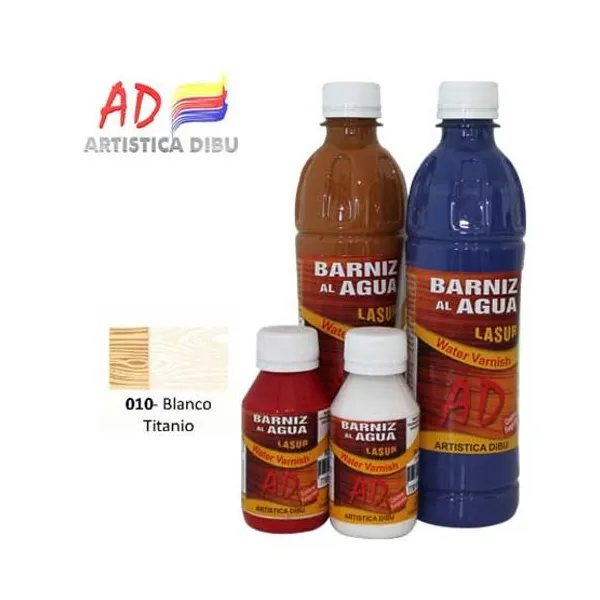 Barniz ad al agua lasur 100 ml010- blanco titanio