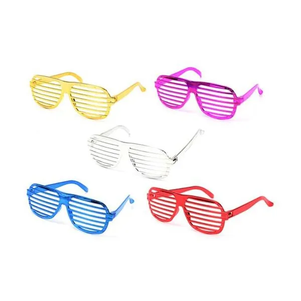 Lentes flogger metalizado x unidad colores surtidos