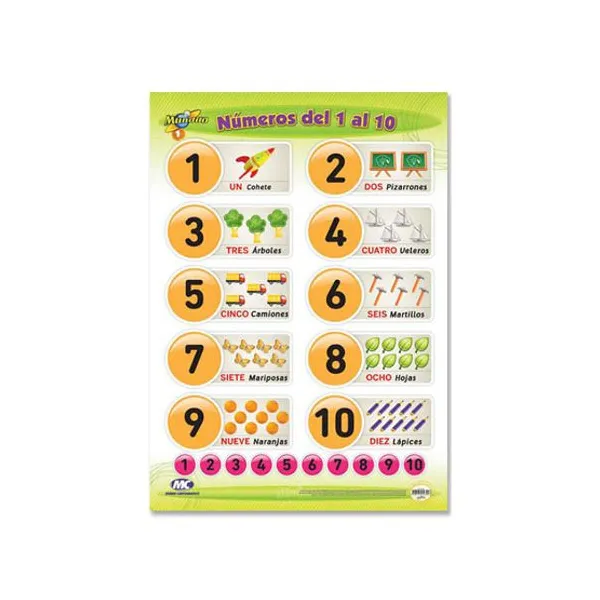 Laminas m.c.50 x70 lam. sin f sin var. n.° 1 al 10