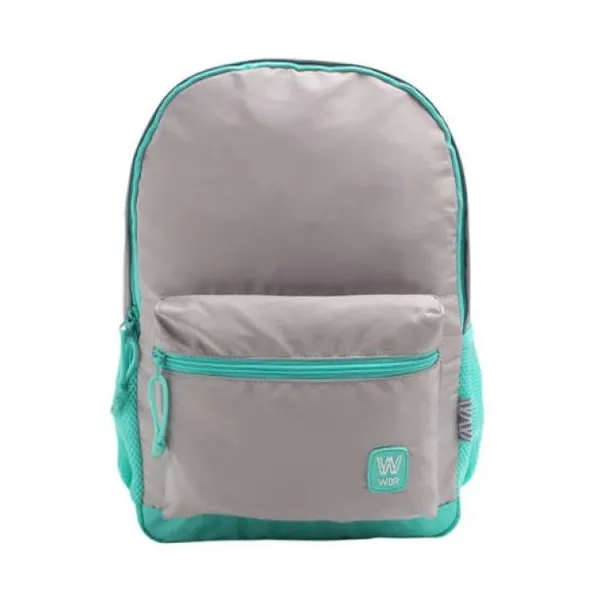 Wbr mochila 17" espalda -be you- "gris-aqua