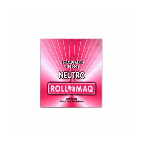 Talonario 9x10 cm 100 hojas roll maq