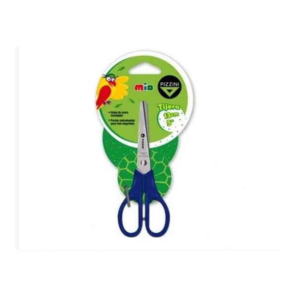 Tijera escolar 13.5 cm en blister color Pizzini - p