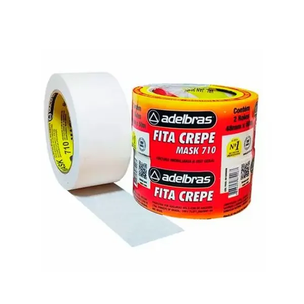 Cinta de papel autoadhesiva 48mmx50 mts x1 unidad adelbras
