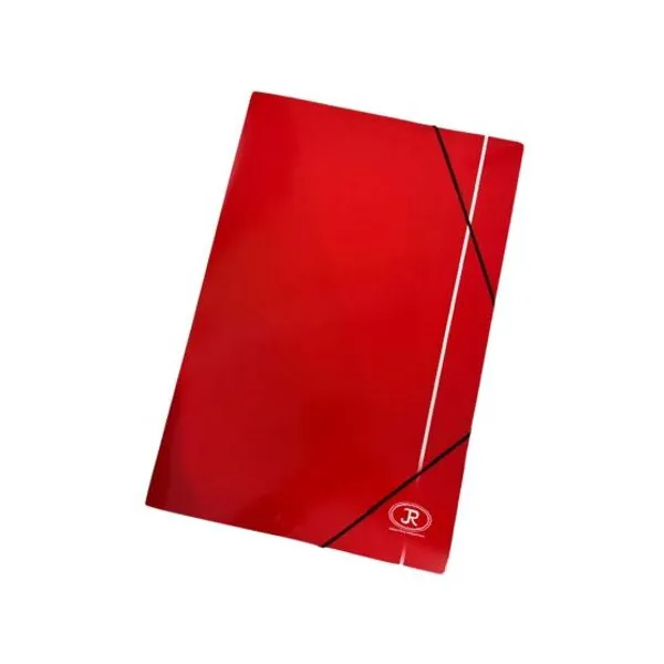 Carpeta 3 sol.para dibujo jr 35 x50 con elast.presp./plastif.roja