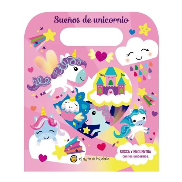 Descubro en valijita- sueños de unicornios 21 18 cm
