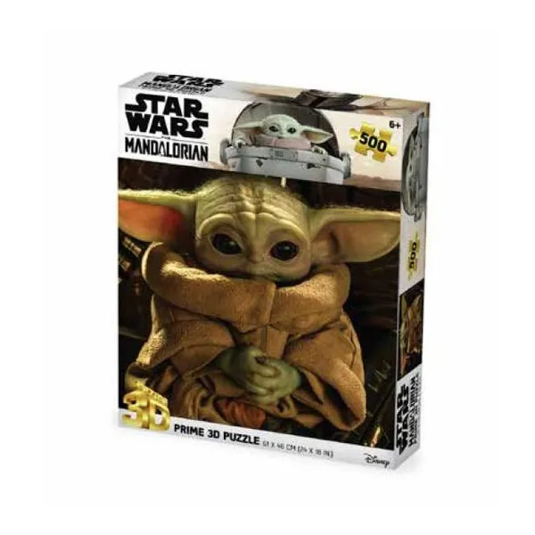 Prime 3d - rompecabezas lenticular star wars the mandalorian grogu 500 piezas 61