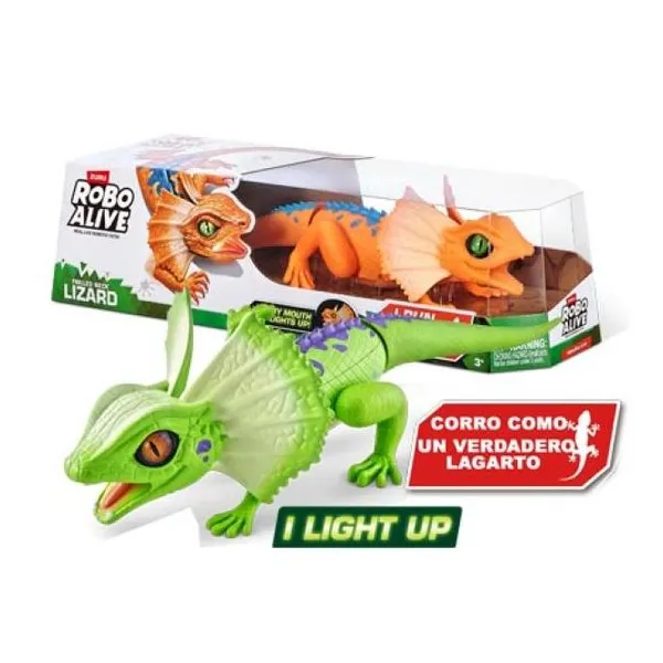 Robo alive frilled neck lizard lagarto realista 35 cm