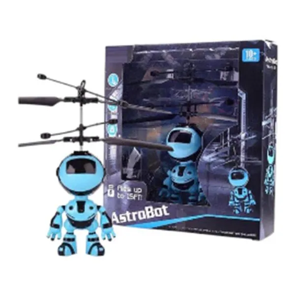 Helicóptero con robot, sensor de mano y luz 18 17 cm