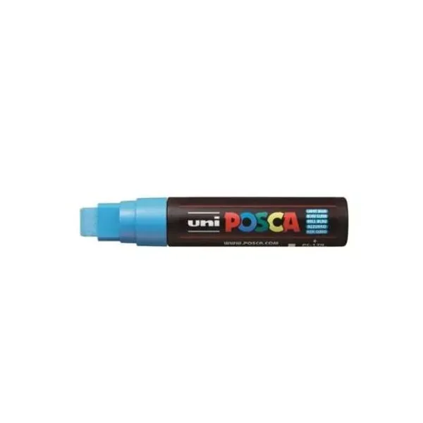 Marcador Uni posca al agua para cuadrada azul claro