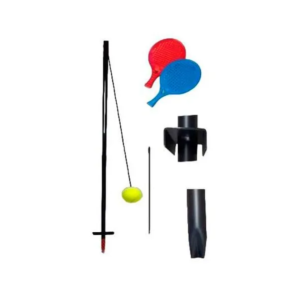 Juego de tenis orbital con pelota, tensor y paletas -