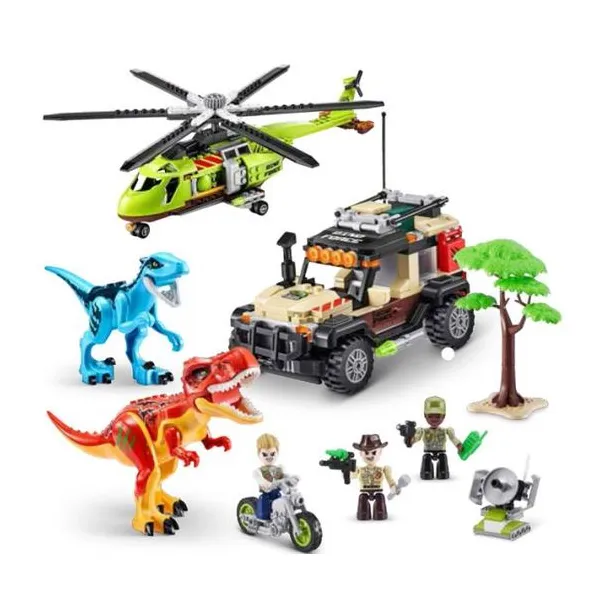 Max dino adventurebox playset dino hunt 592 pieces