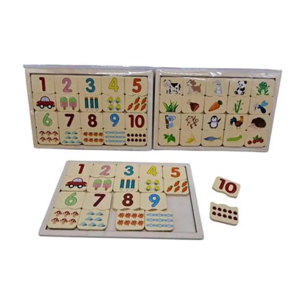Números y figuras fd930150 de madera