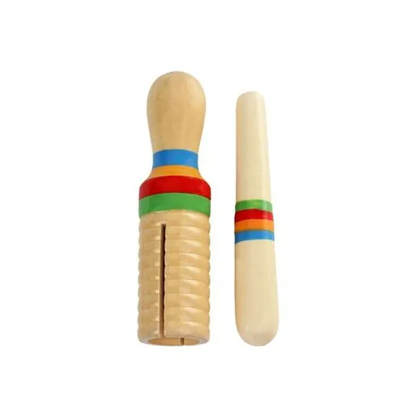 Cilindro de percusion de madera 12.5 cm en bolsa