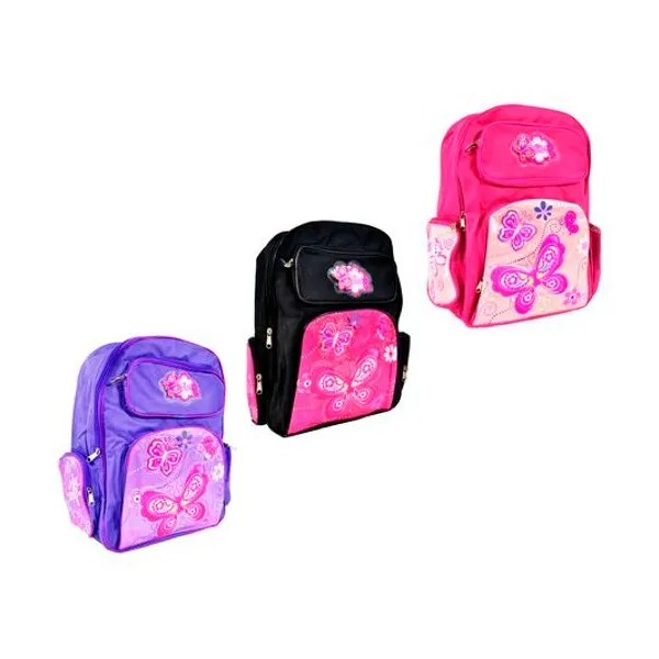 Mochila 17" espalda mariposa x1 surtido Trendy