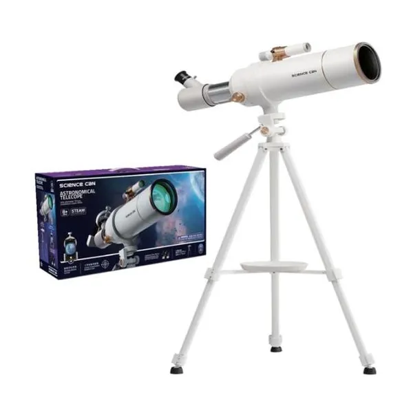 Ciencia telescopio astronomico con lentes 48x y 120x y mira telescópica