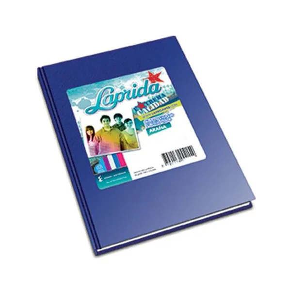Cuaderno tapa dura Laprida forr.x 98 hs.cuaderno azul
