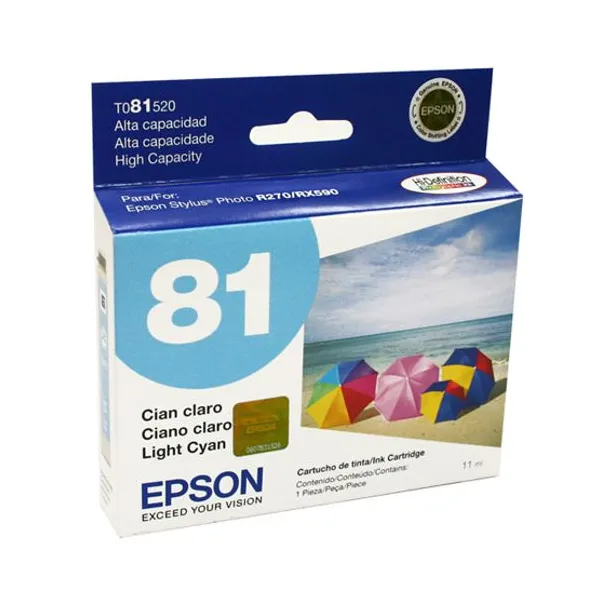 Cartucho Epson orig.t081520- al cyan claro