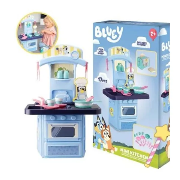 Cocina con Bluey, mini juego de cocina con todos los acces 73x21x43 cm
