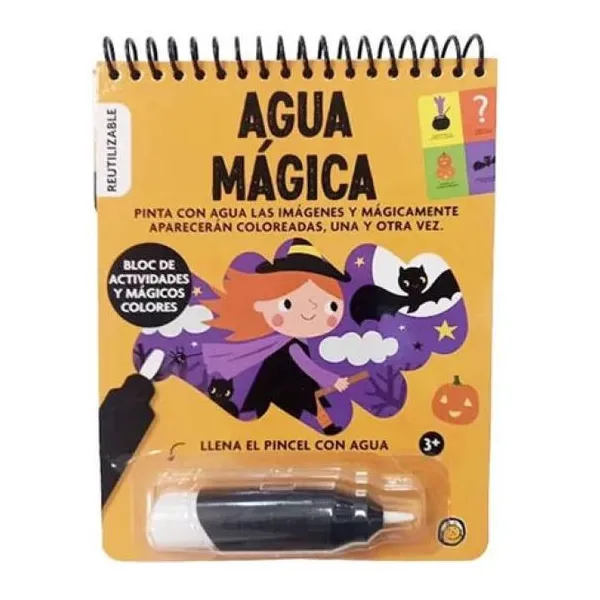 Libro para pintar - agua mágica hechizos
