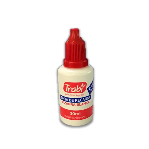 Tinta trabi para marcador pizarra 30 cc.rojo