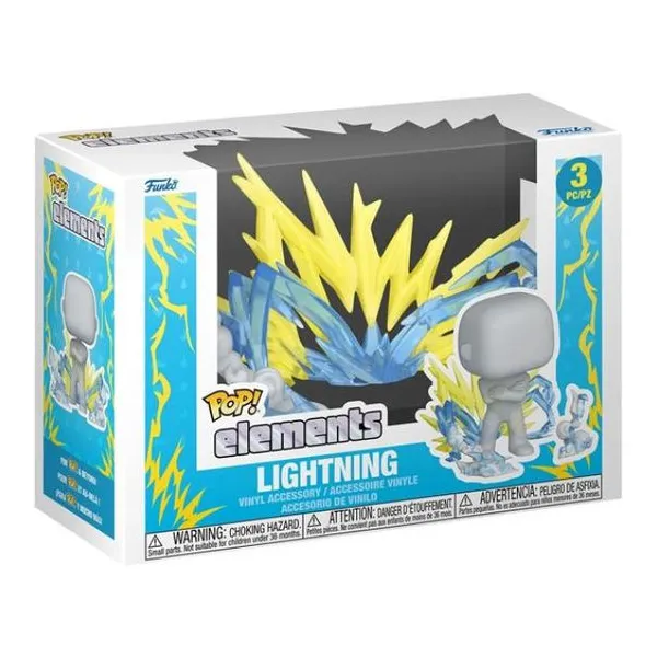 Pop elements: lightning- yellow