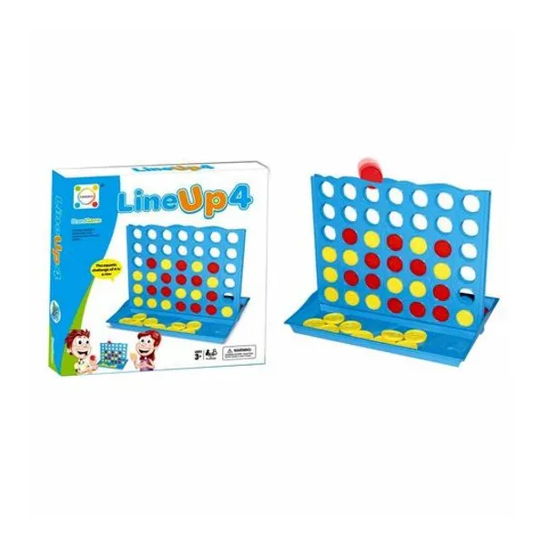Juego de mesa 4 en linea en caja 26.5x26.5x3.5 cm