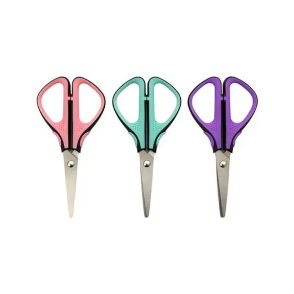 Tijera escolar 14.8 cm x unidad colores surtidos