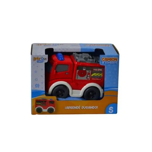 Camión de bombero a friccion en caja 11x8x6.5 cm