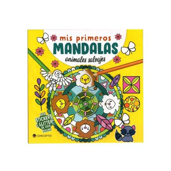 Libro mis primeras mandalas: animales salvajes 20x19 cm concepto