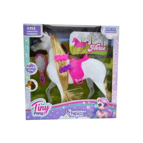 Caballo con accesorios en caja 26.5x27x8 cm