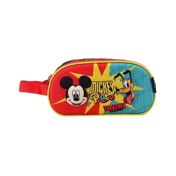 Cartuchera 2 cierres Disney mickey 12x24x7 cm lsy