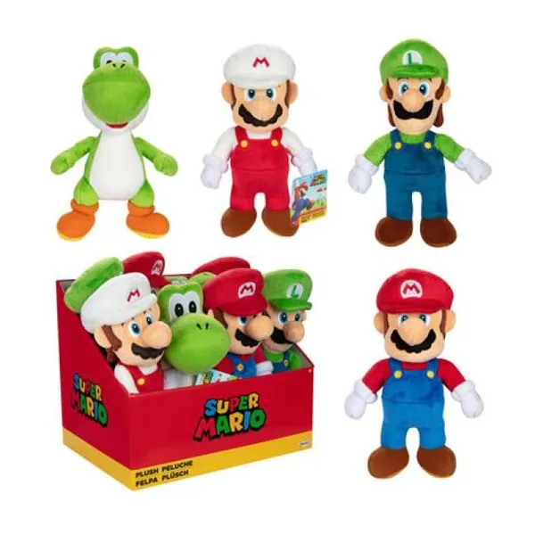 Peluche 25 cm super mario. personajes surtidos