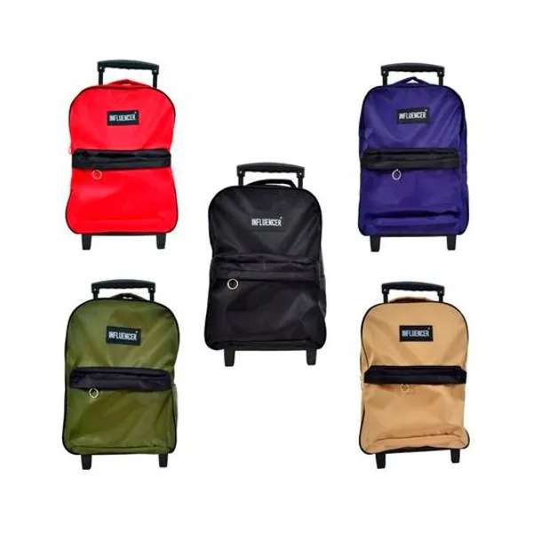 Mochila 17" con carro colores surtidos influencer lsyd
