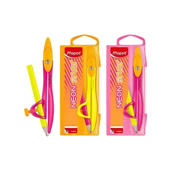 Compás para lápiz study neon x1 colores surtidos Maped