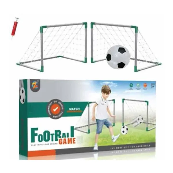 Set de arcos de fútbol. incluye 2 arcos, 1 pelota y 1 inflador (47 36 36 cm)