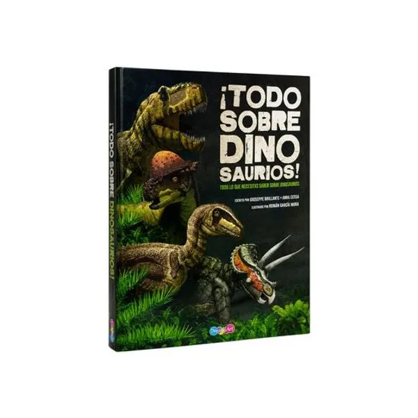 Libro ¡todo sobre dinosaurios! tapa dura 22x29 cm