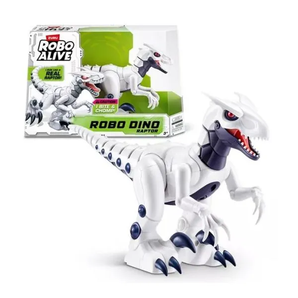 Robo alive raptor mecanizado 15 cm dino action- muerde, corre y araña