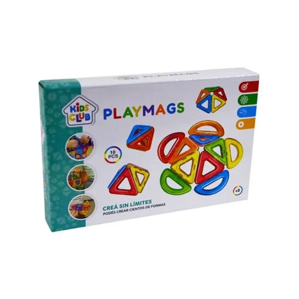 Juego de bloques magneticos 10 pzs en caja 20x13 cm