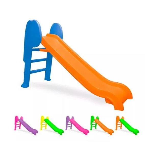 Tobogan 3 escalones plegable plástico 84x133x48 cm (aproximadamente) colores surtidos garden toys