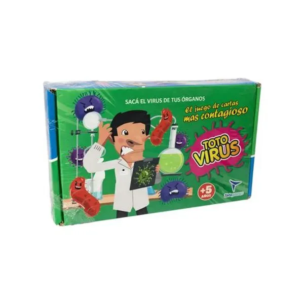 Juego de cartas virus en caja 18x11.5 cm toto games