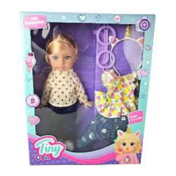 Muñeca Tiny doll con accesorios 30 cm