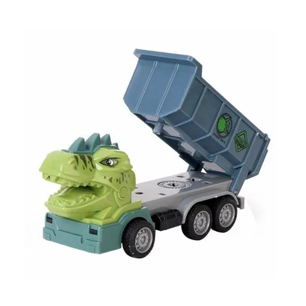 Camión dinosaurio volcador 16.5x7x6 cm en bolsa