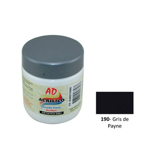 Acrílico ad decorat.200 ml190- gris de payne