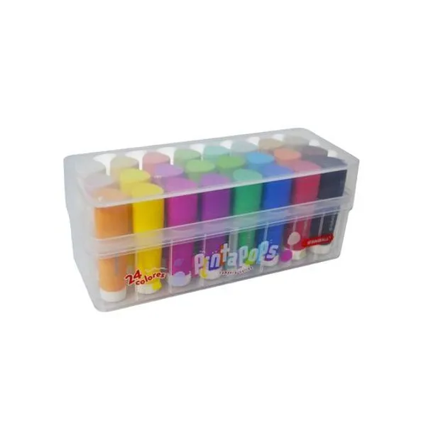 Témpera solida colores clasicos y pastel caja x24 unidades Simball