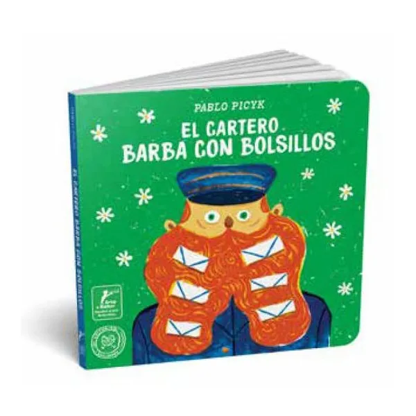 Cartero barba con bolsillos