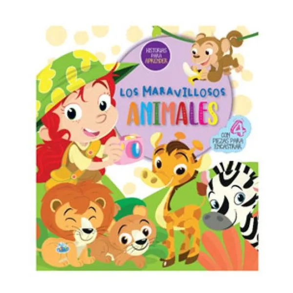 Historias para aprender. los maravillosos animales (4 piezas removibles)