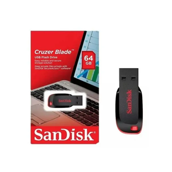Pen drive SanDisk 64 gb 2.0 usb cruzer blade
