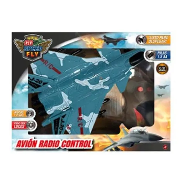 Avión militar a radio control go speed