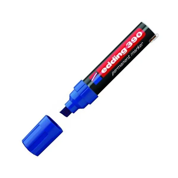 Marcador Edding e 390 perm.extra grueso d/punta bis. azul